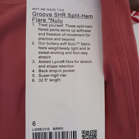 Lululemon Flare Leggings Size 6 - Picture 3 of 5